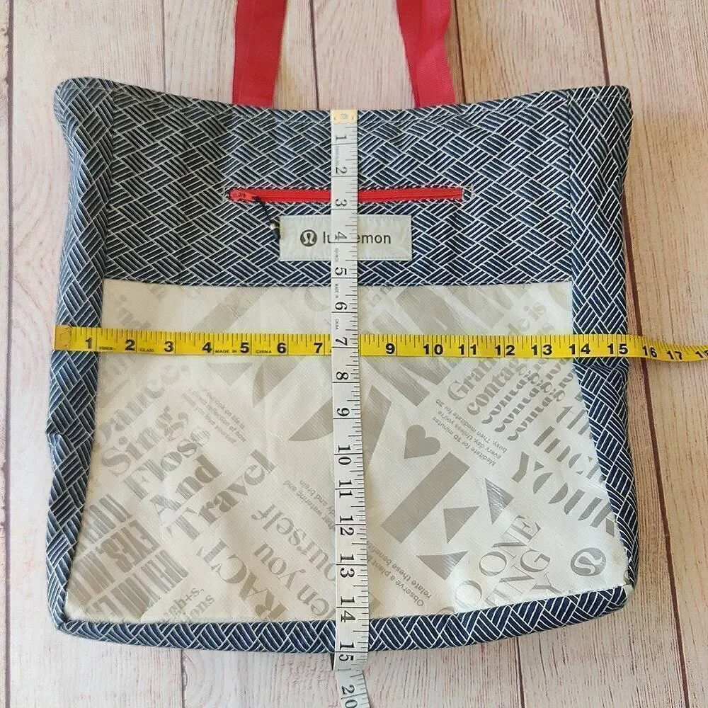 Lululemon large one-of-a-kind upcycle handmade tote